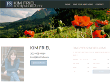 Tablet Screenshot of kimfriel.com